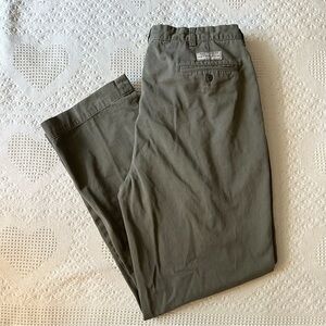 Vintage Polo Ralph Lauren Andrew Pants Mens 33x30 (Tag 35x32) Green Two-Pleat